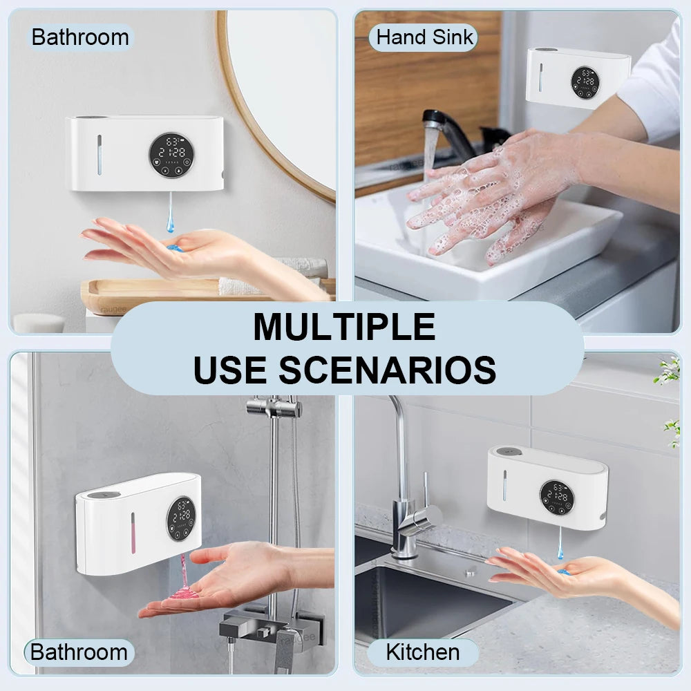 Automatic Soap Dispenser Wall-Mounted 500ML Hand Wash Liquid Foam Soap Dispenser