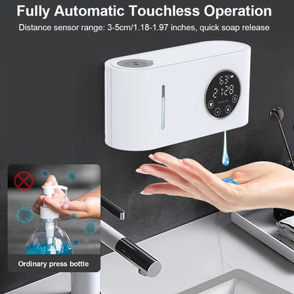 Automatic Soap Dispenser Wall-Mounted 500ML Hand Wash Liquid Foam Soap Dispenser